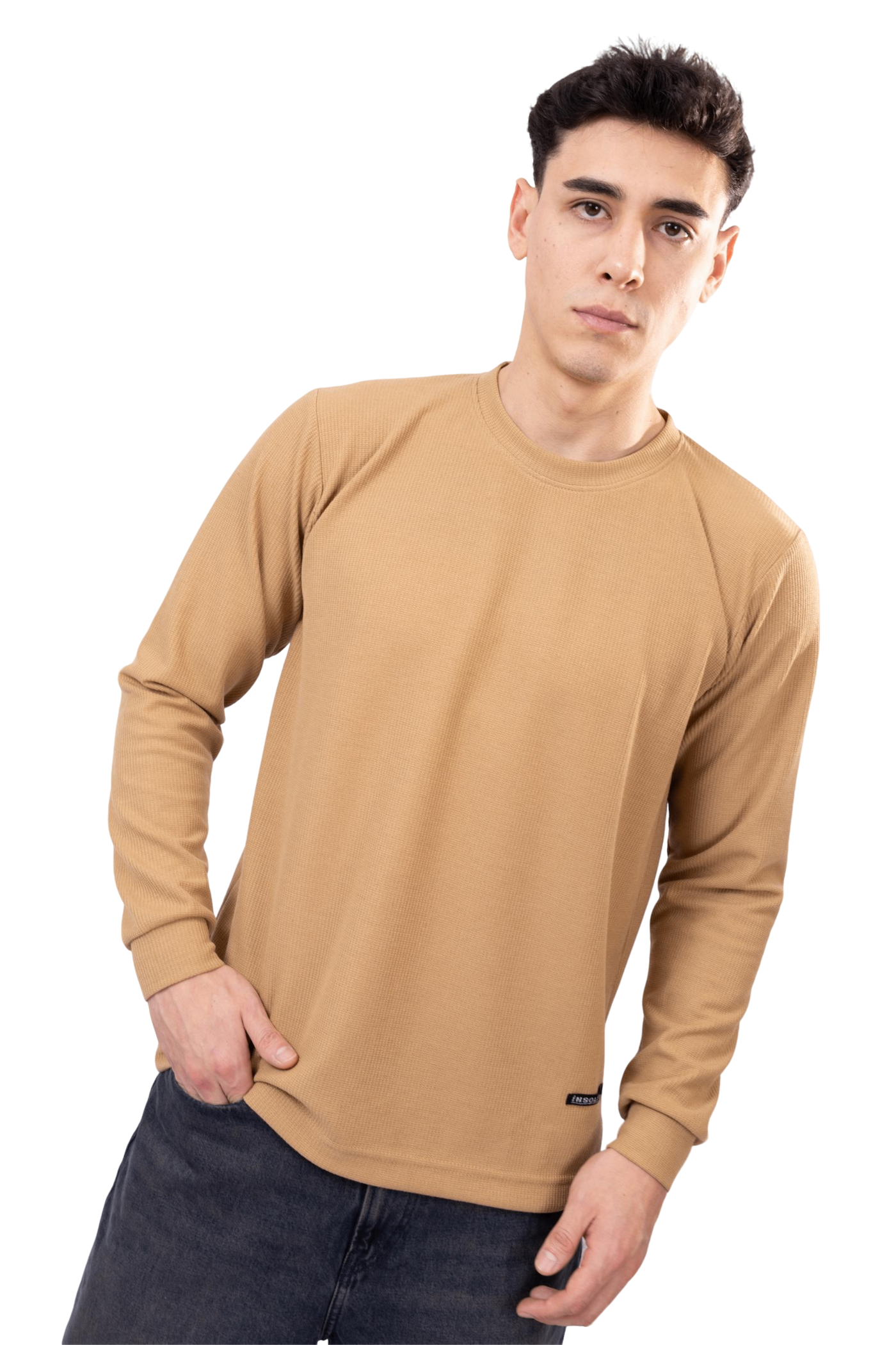 Polo Manga Larga Camel Urban Style