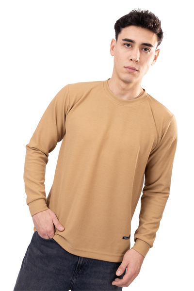 Polo Manga Larga Camel Urban Style
