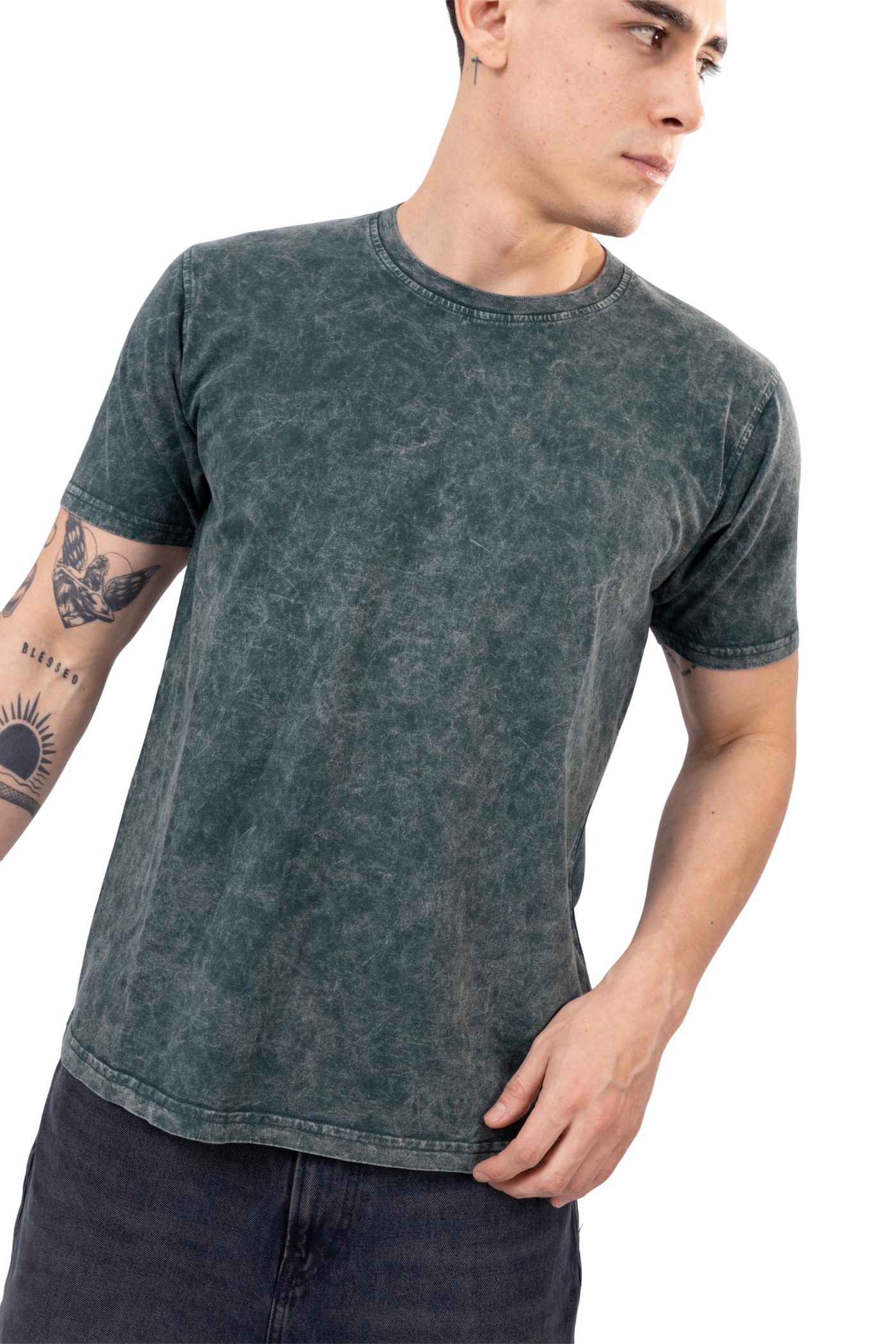 Polo Básico Verde Lavado Fast – Algodón 20/1 Doble Cuello