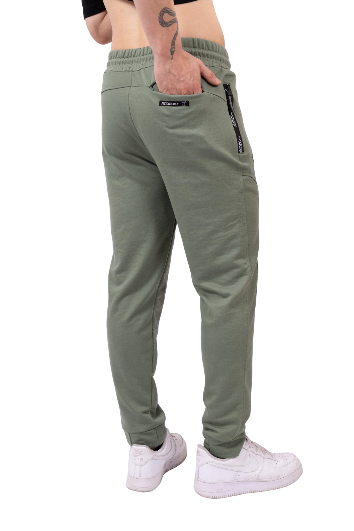 Jogger French Terry Verde Oliva – Comodidad y Estilo Casual-Deportivo