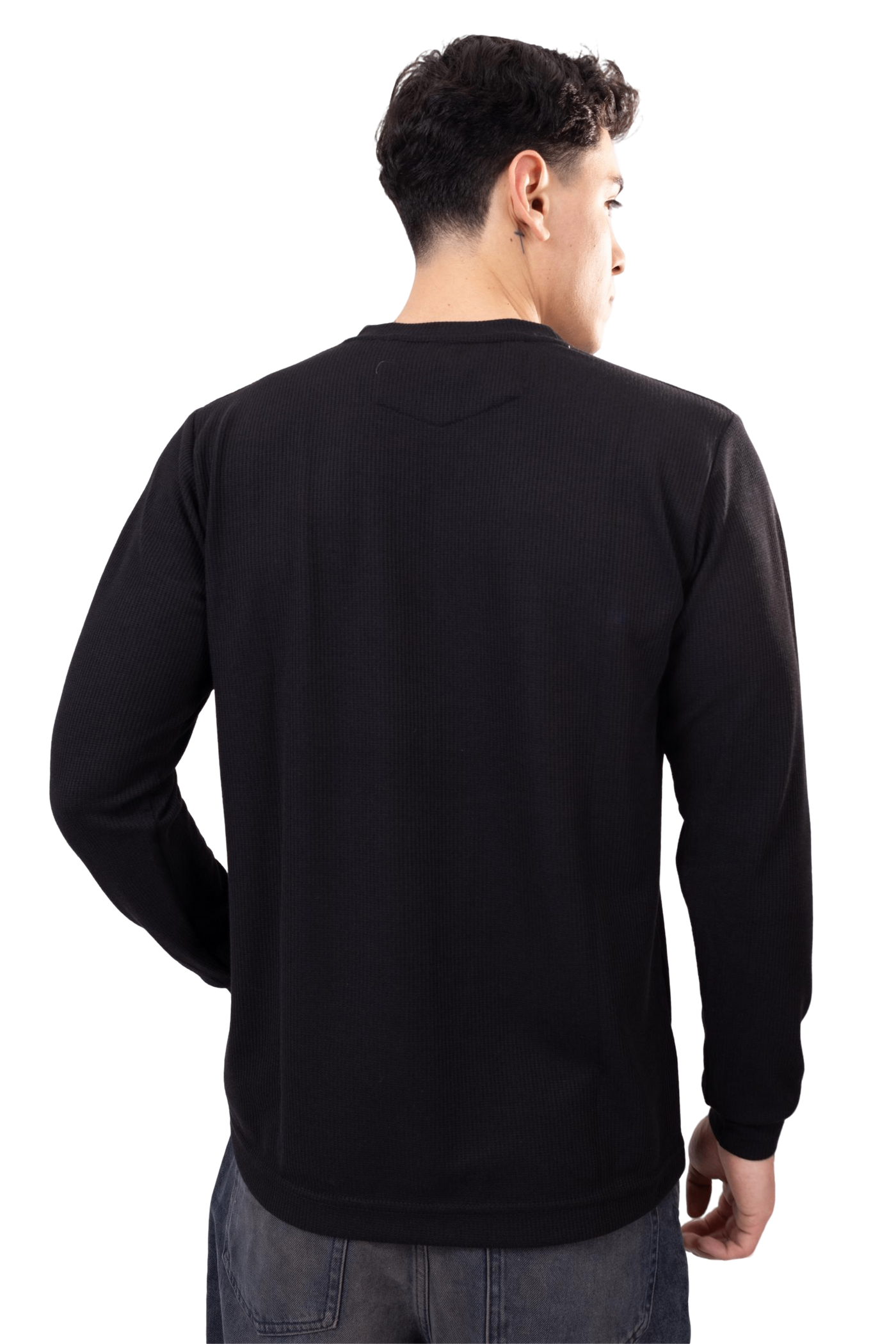 Polo Manga Larga Black Urban Style