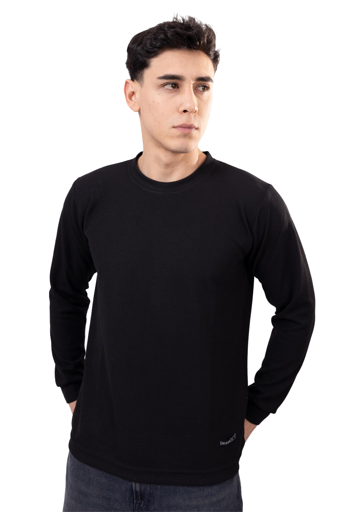 Polo Manga Larga Black Urban Style