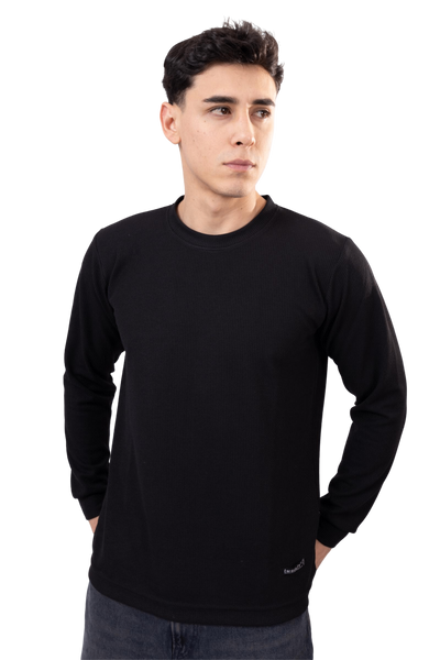 Polo Manga Larga Black Urban Style