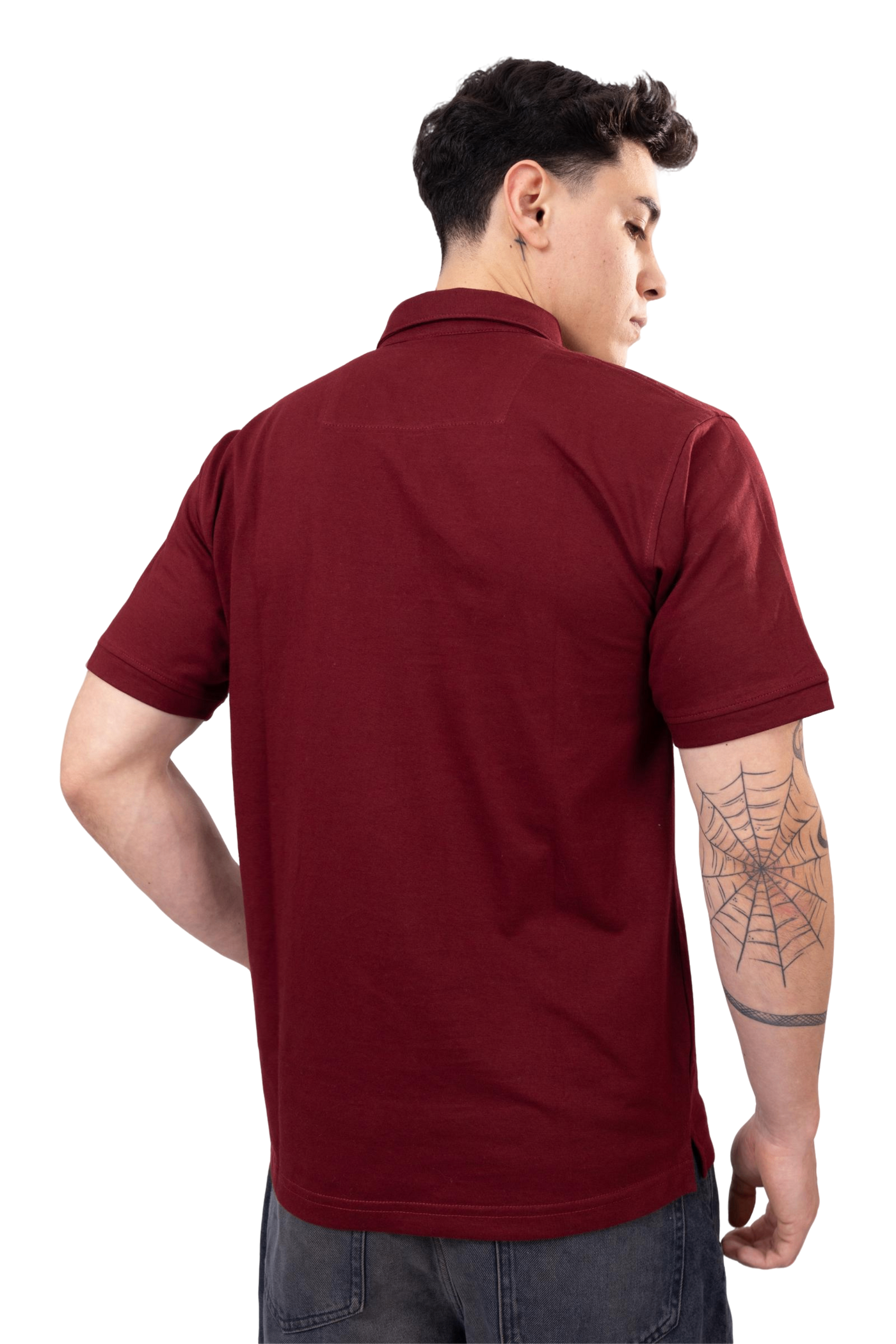 Polo Camisero Burgundy Urban Style