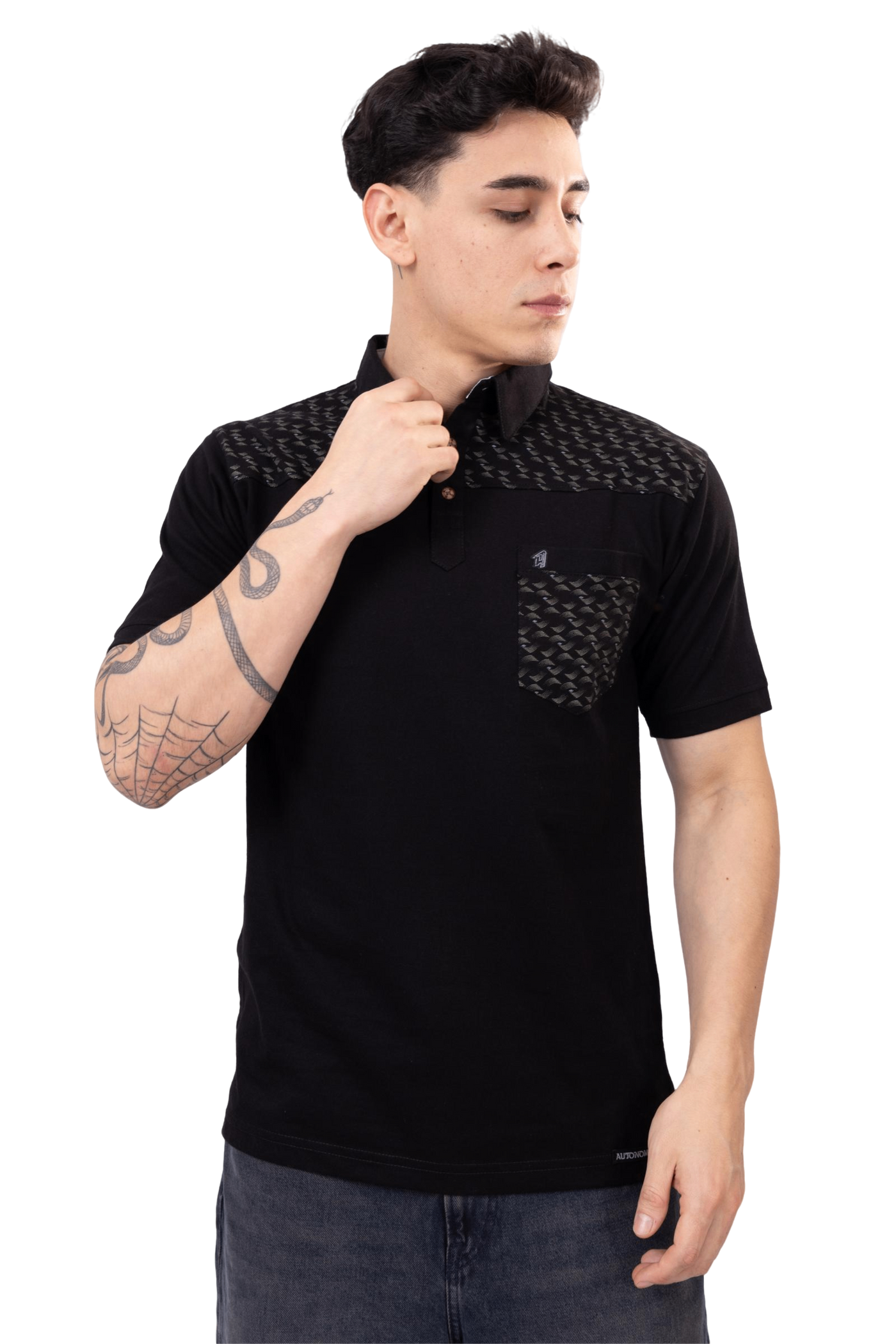 Polo Camisero Black Urban Style