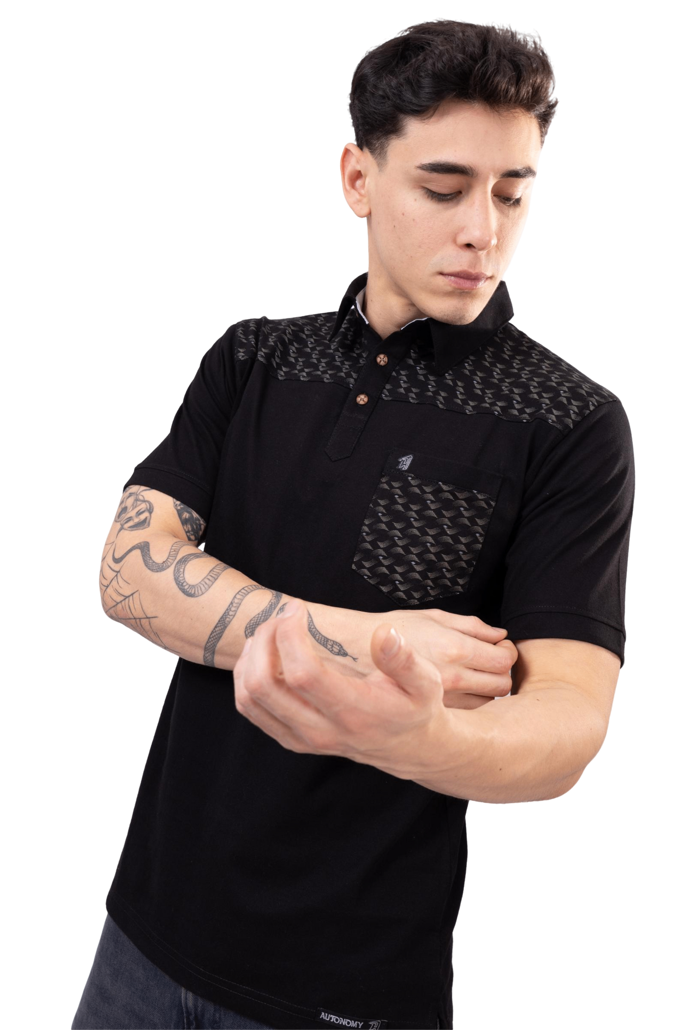 Polo Camisero Black Urban Style