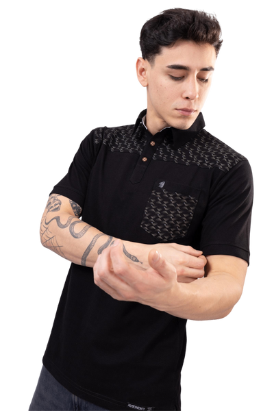 Polo Camisero Black Urban Style