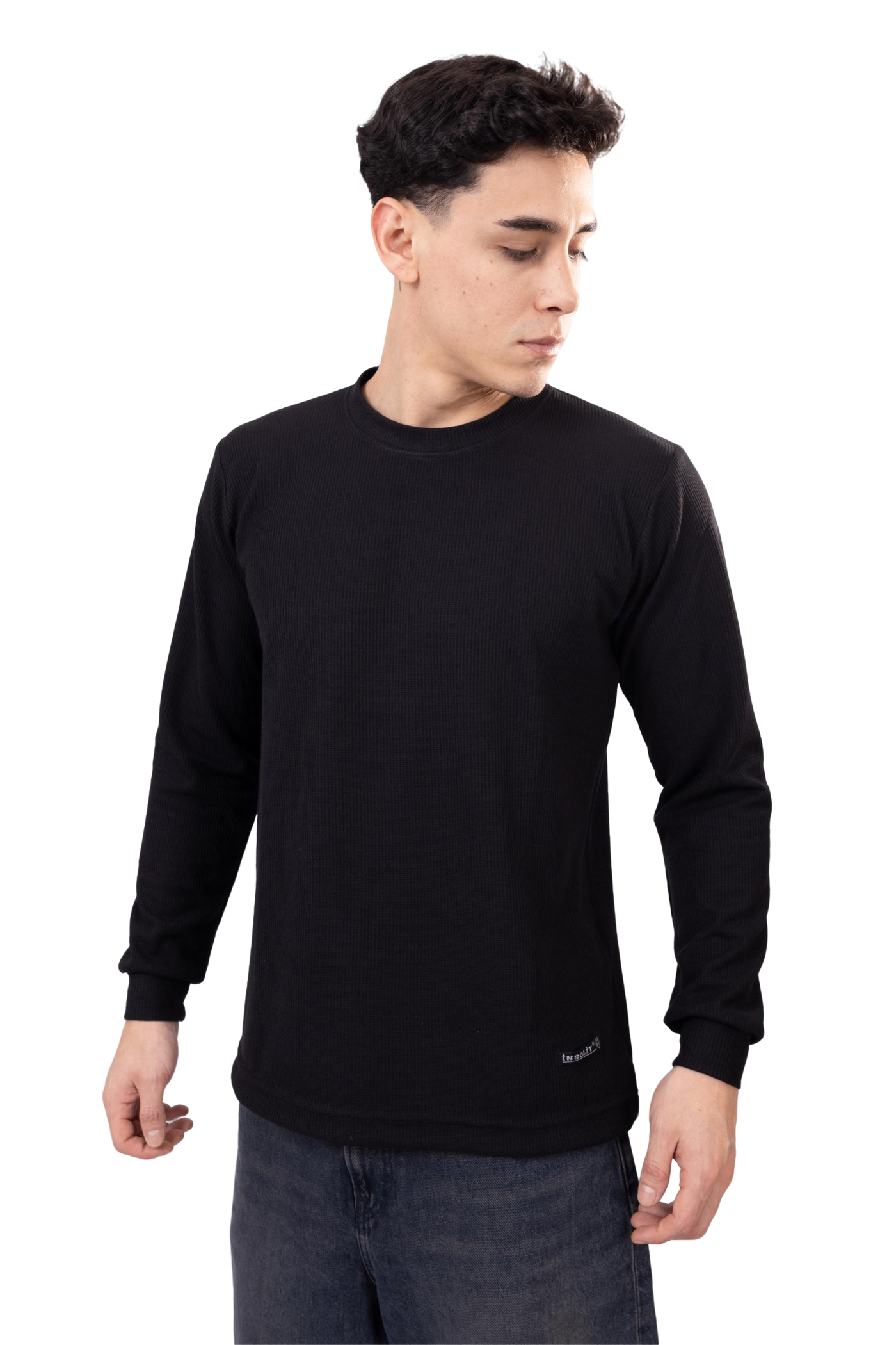 Polo Manga Larga Black Urban Style